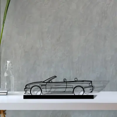 e46-m3-convertible — S (30 cm) metal wall art