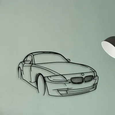 E86 Z4 Angle — XS (50 cm) metal wall art