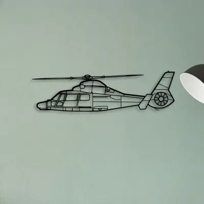 EC135T2 — XS (50 cm) metal wall art
