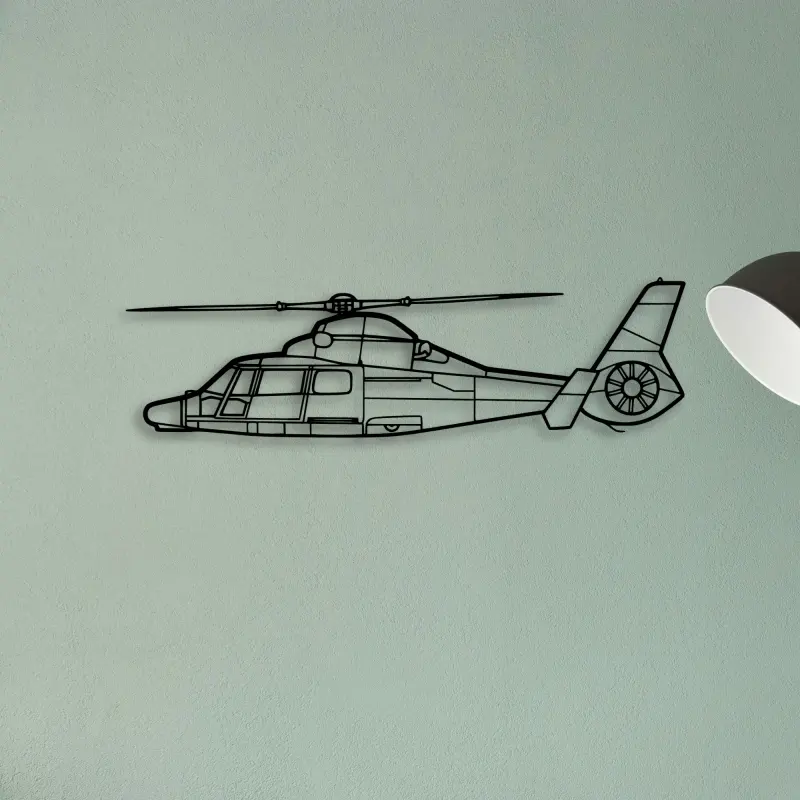 EC135T2 — XS (50 cm) metal wall art