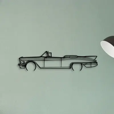 Eldo Biarritz 1958 Convertible 2 — XS (50 cm) metal wall art