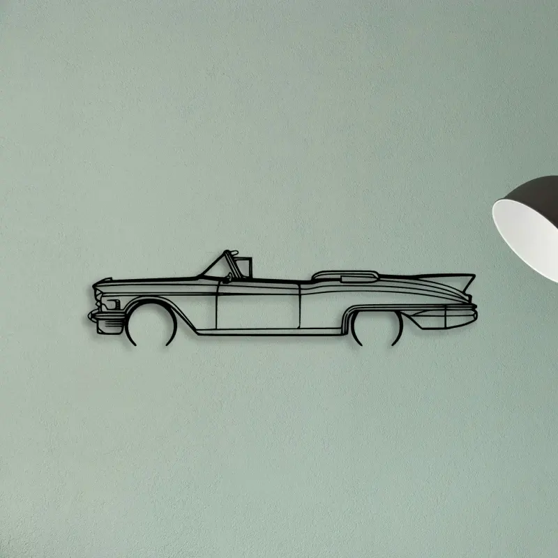 Eldo Biarritz 1958 Convertible 2 — XS (50 cm) metal wall art