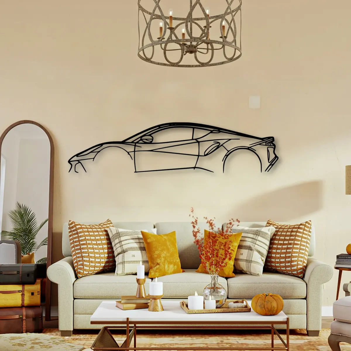 Lotus Emira 2 form on a focal wall