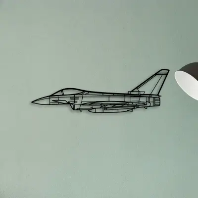 Eurofighter Typhoon — XS (50 cm) metal wall art