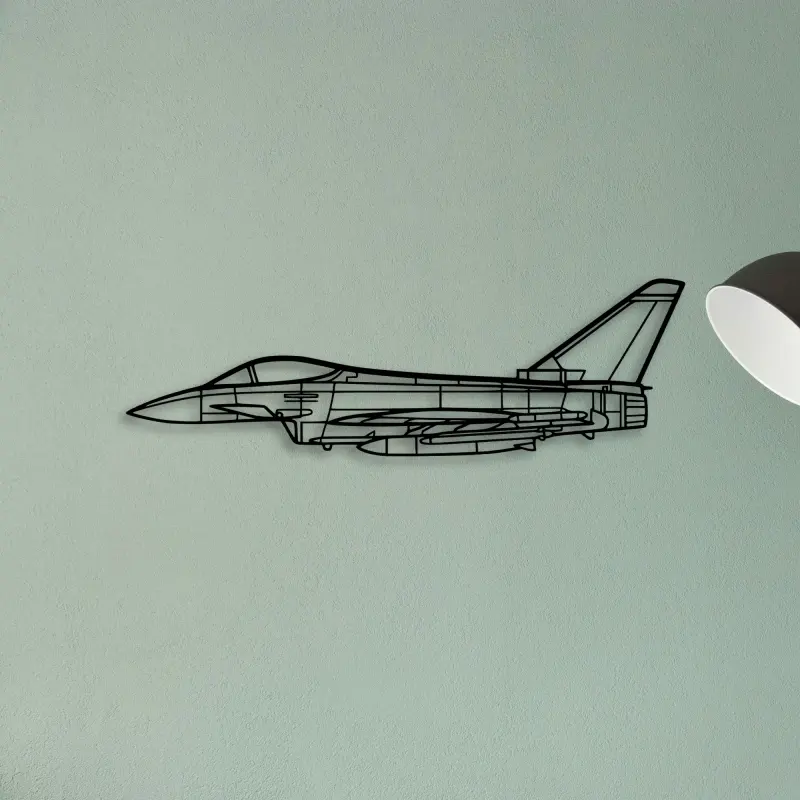 Eurofighter Typhoon — XS (50 cm) metal wall art