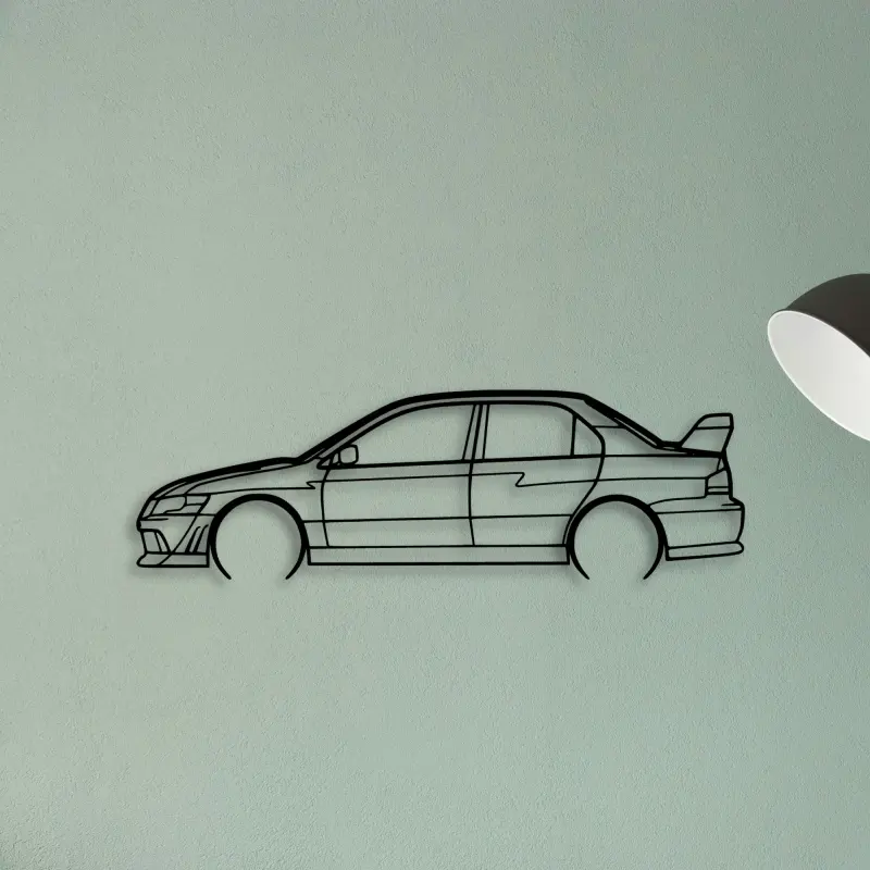 EVO 7 RS2 — XS (50 cm) metal wall art