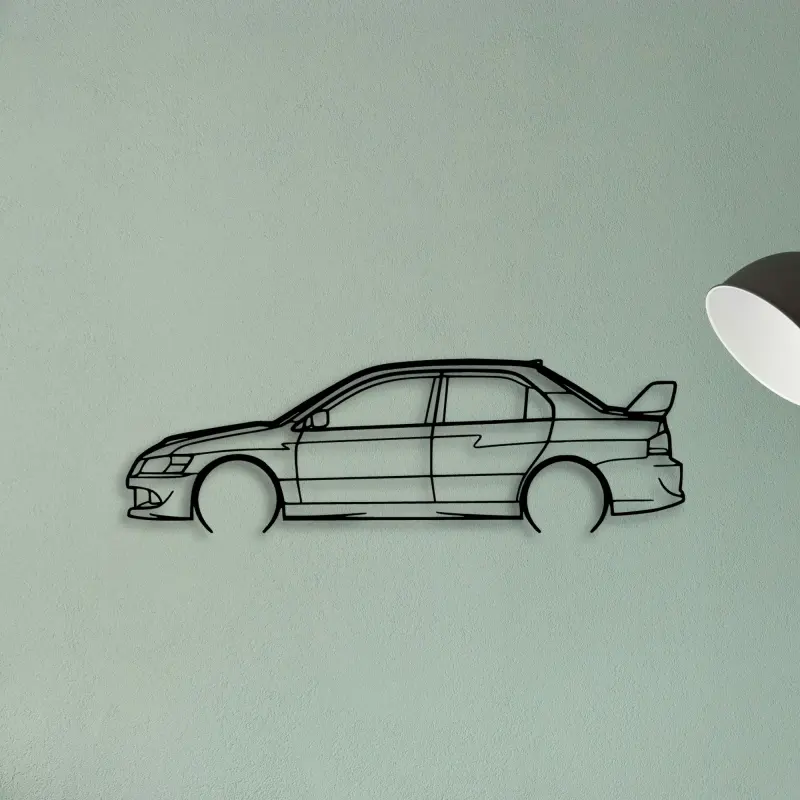 EVO IX 2007 — XS (50 cm) metal wall art