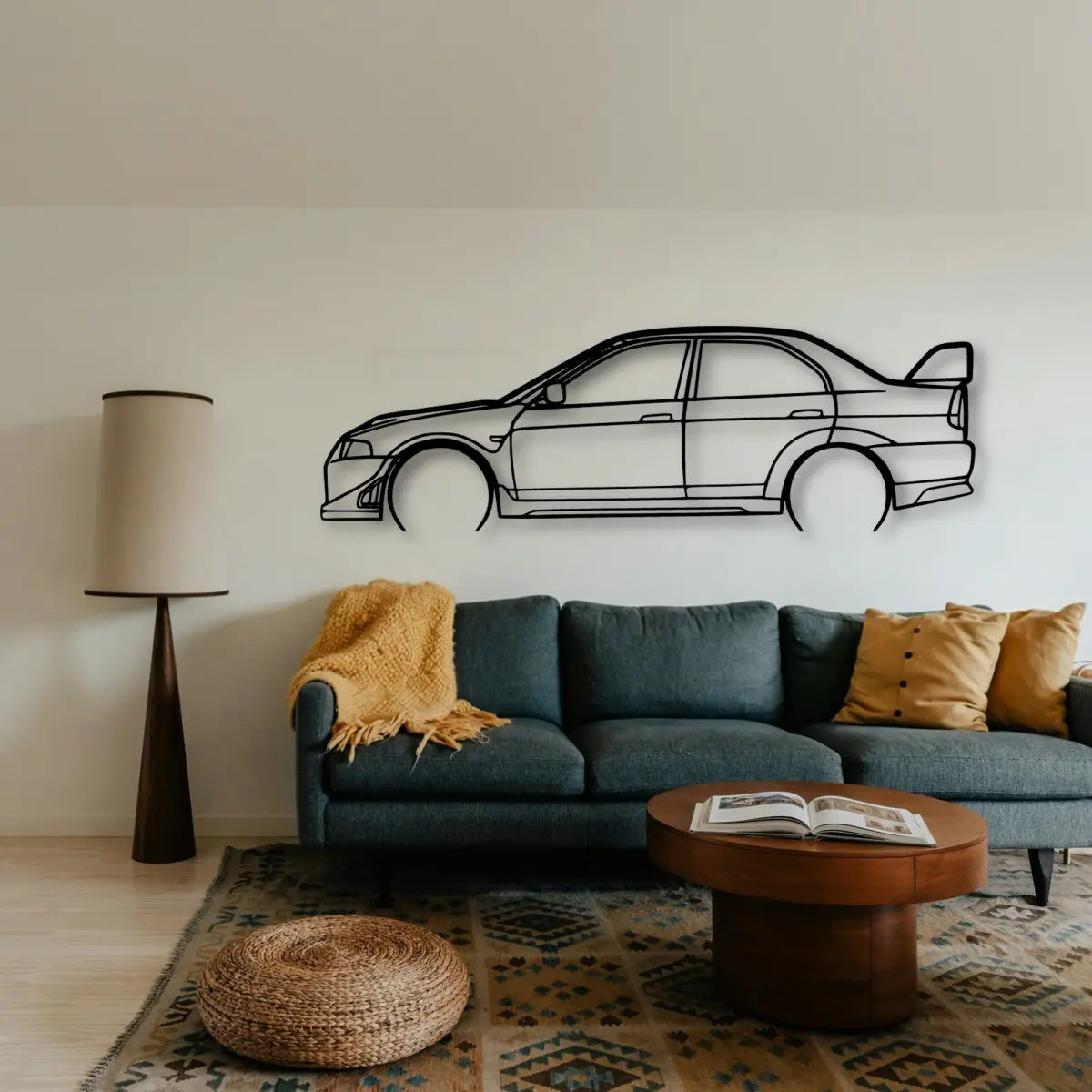Mitsubishi Evo Vi 3 cut-metal silhouette from the Tinvibe range
