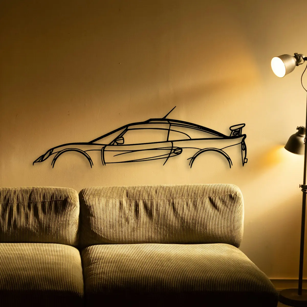 Lotus Exige S1 2000 cut-metal silhouette from the Tinvibe range