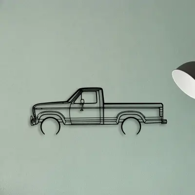 F 150 XLT 1986 — XS (50 cm) metal wall art