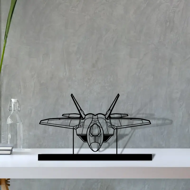 f-22-raptor-4 — S (30 cm) metal wall art