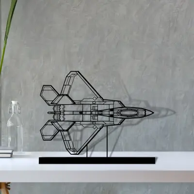 f-22-raptor-6 — S (30 cm) metal wall art