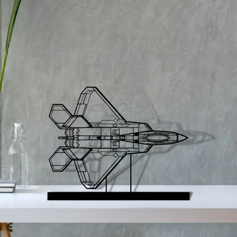 f-22-raptor-6 — S (30 cm) metal wall art