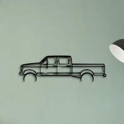 F 250 1997 — XS (50 cm) metal wall art
