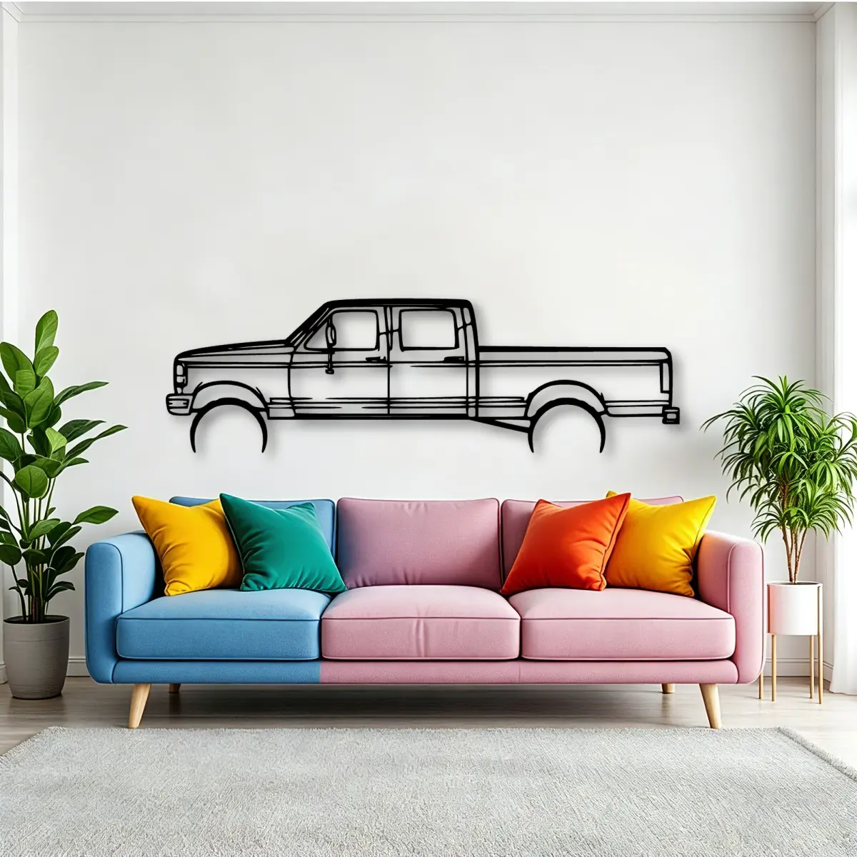 Ford F 250 1997 profile on a statement wall