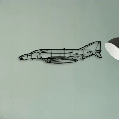F 4B Phantom Navy — XS (50 cm) metal wall art