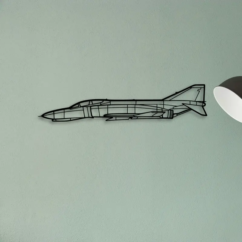 F 4C Phantom Ii — XS (50 cm) metal wall art
