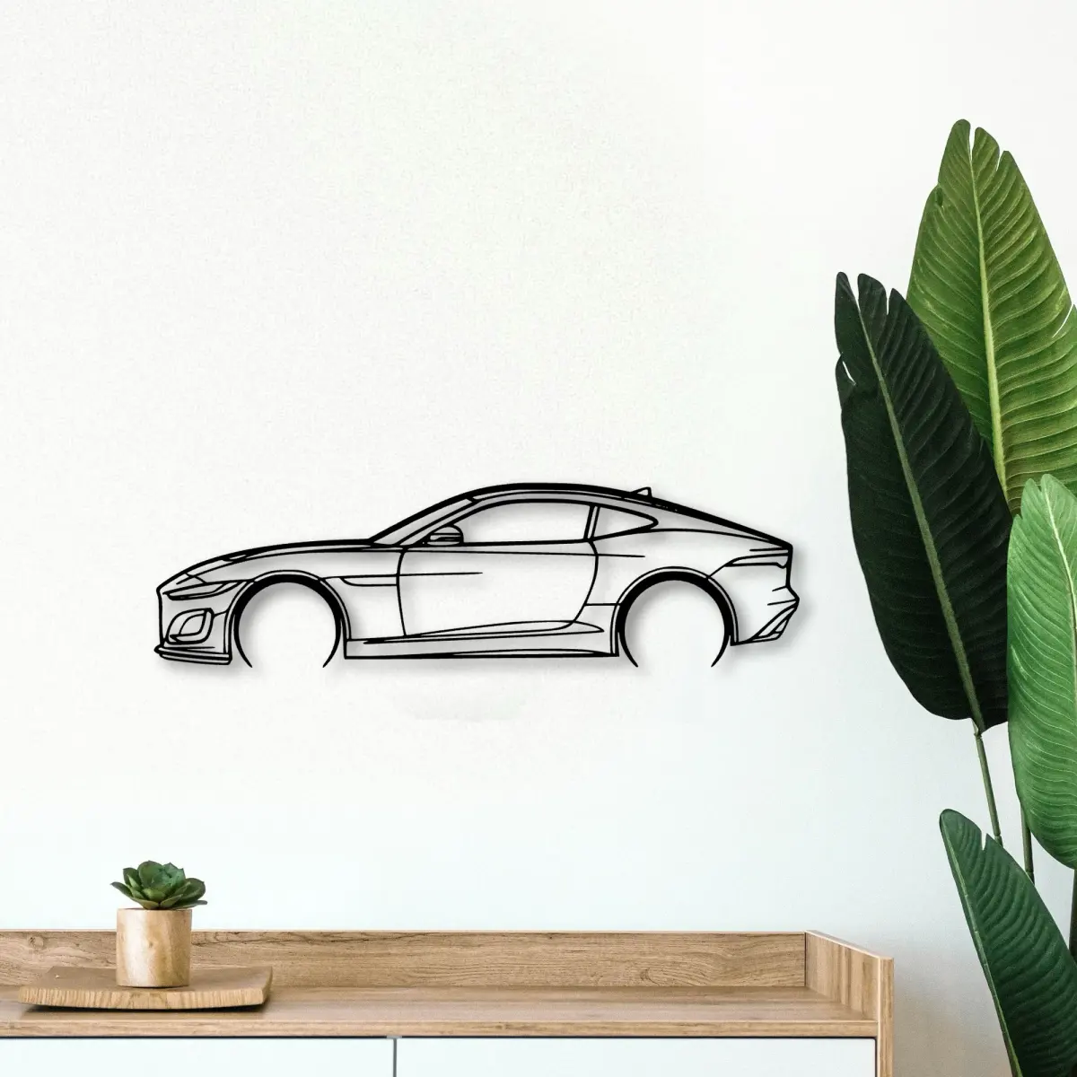 Jaguar F Type 2020 cut-metal silhouette from the Tinvibe range