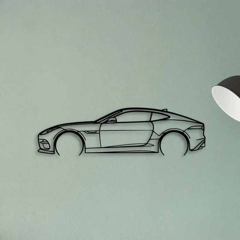F Type R 2 — XS (50 cm) metal wall art