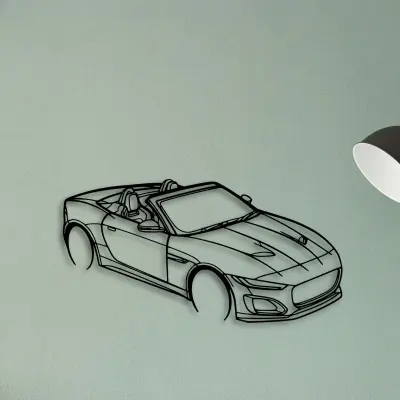 F Type TOP Angle — XS (50 cm) metal wall art