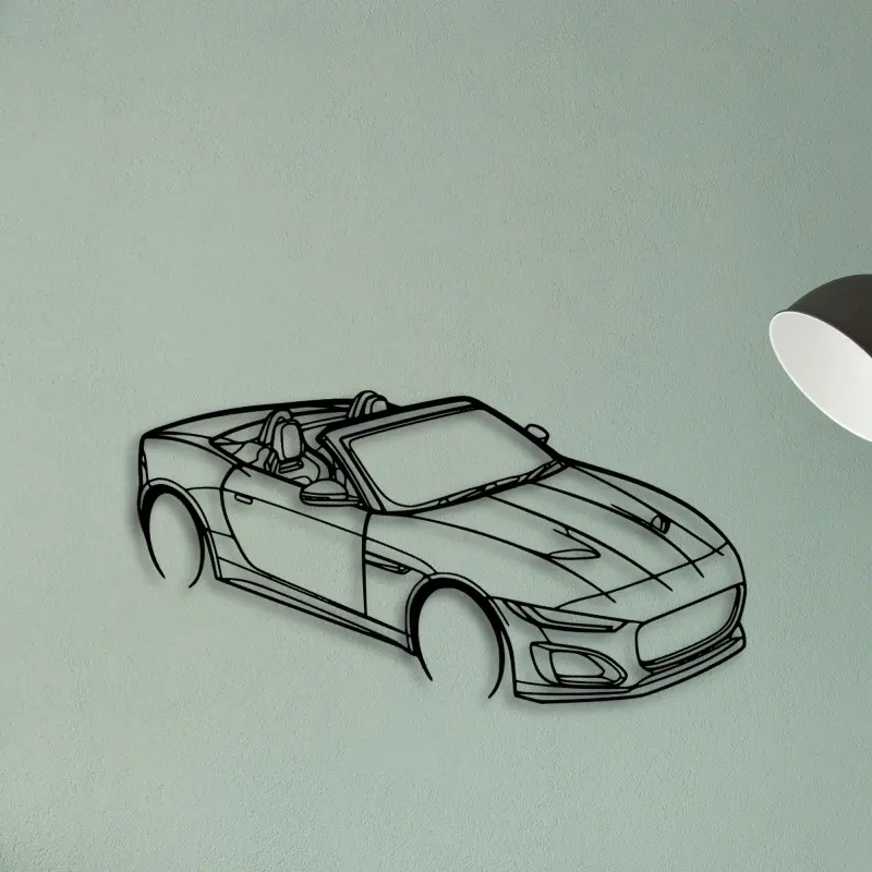 F Type TOP Angle — XS (50 cm) metal wall art