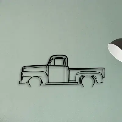 F1 1948 Pickup — XS (50 cm) metal wall art