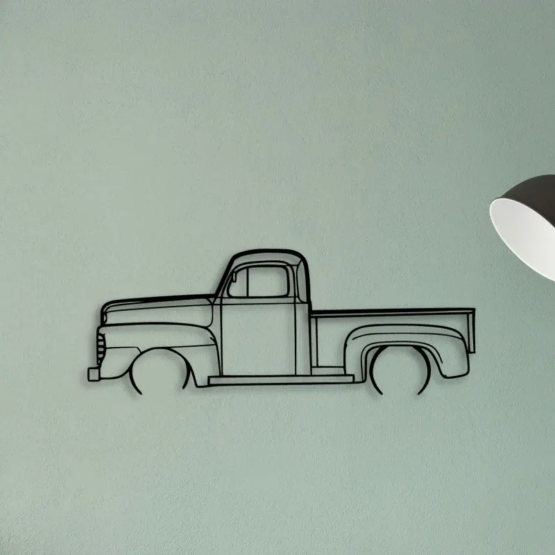 F1 1948 Pickup — XS (50 cm) metal wall art