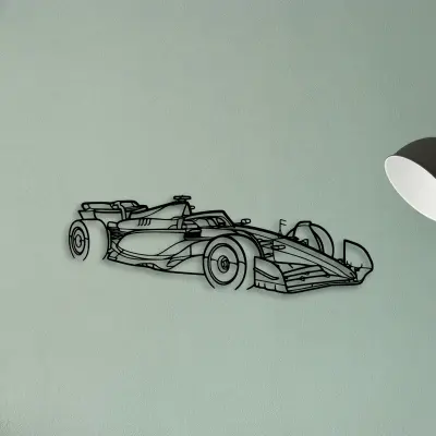 F1 2024 SF 24 Angle — XS (50 cm) metal wall art