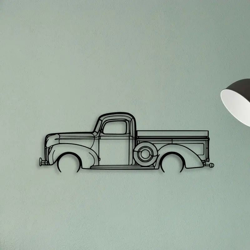F100 1940 — XS (50 cm) metal wall art