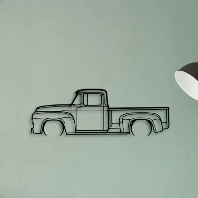 F100 1956 — XS (50 cm) metal wall art