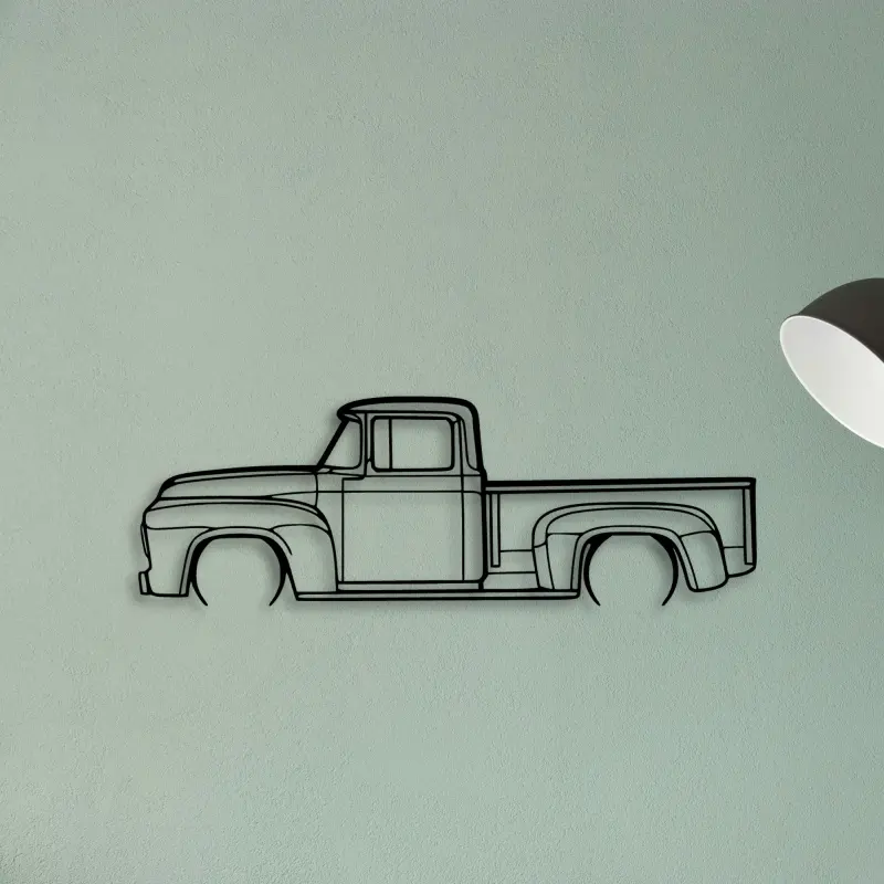 F100 1956 — XS (50 cm) metal wall art