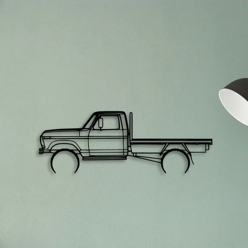 F100 Tray 1977 — XS (50 cm) metal wall art
