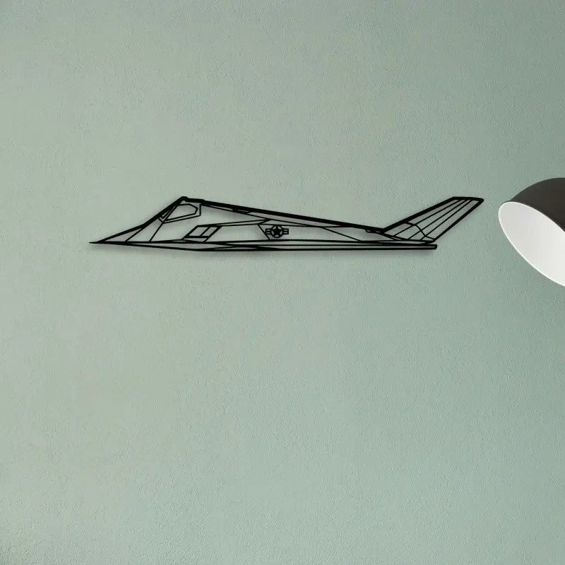 F117 Nighthawk — XS (50 cm) metal wall art