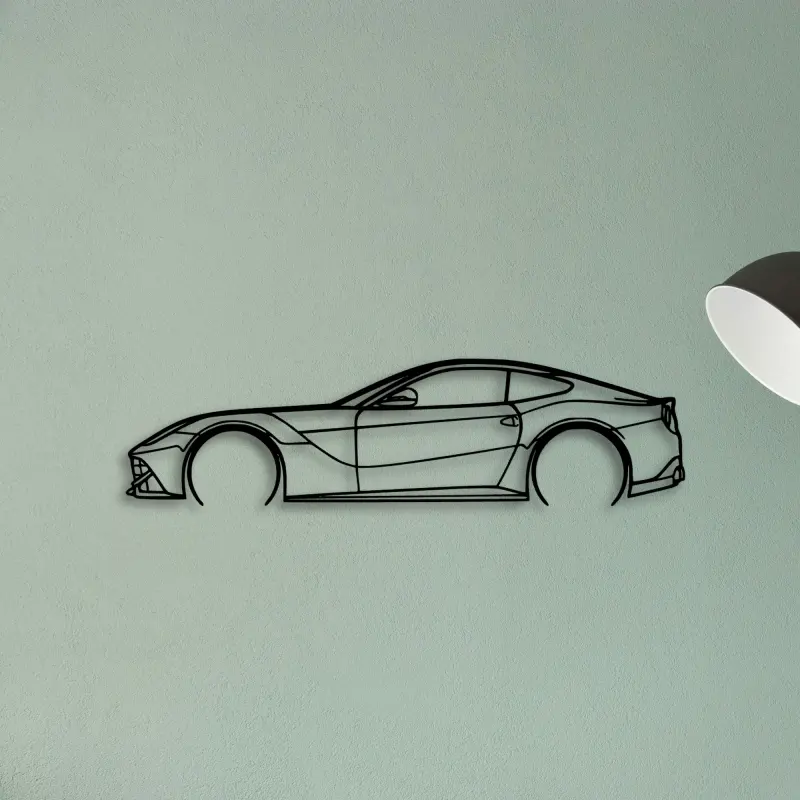 F12 2 — XS (50 cm) metal wall art