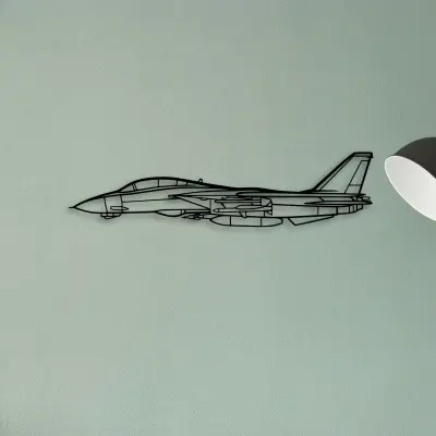 F14 Tomcat — XS (50 cm) metal wall art