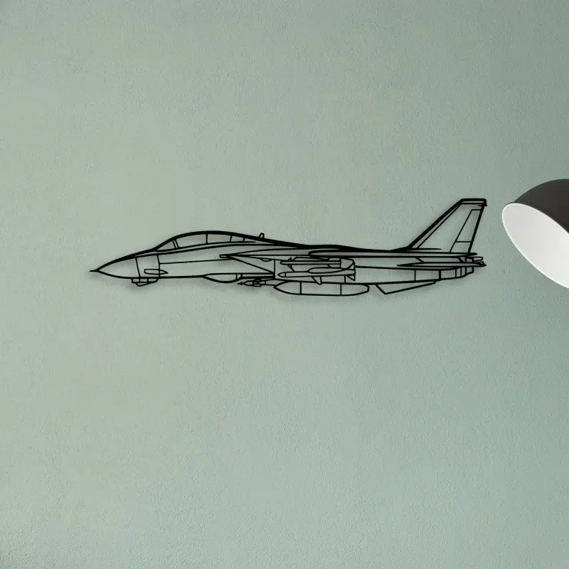 F14 Tomcat — XS (50 cm) metal wall art
