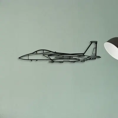 F15 Strike Eagle — XS (50 cm) metal wall art