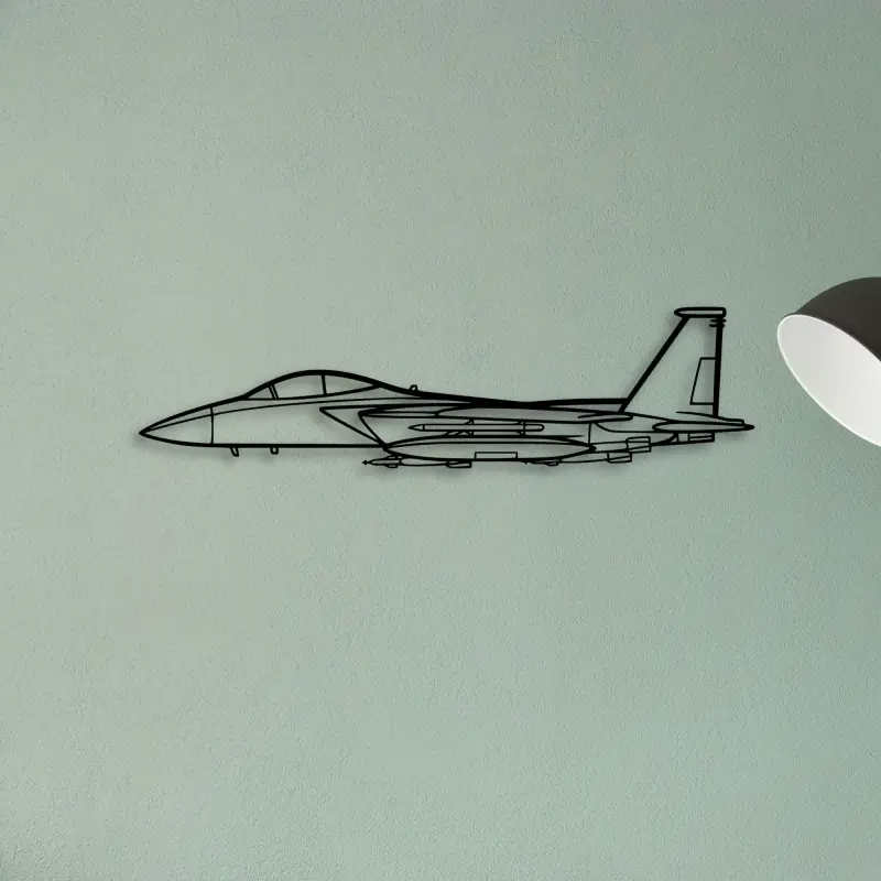 F15 Strike Eagle — XS (50 cm) metal wall art