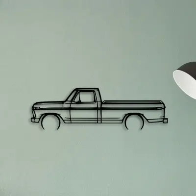 F150 1977 — XS (50 cm) metal wall art