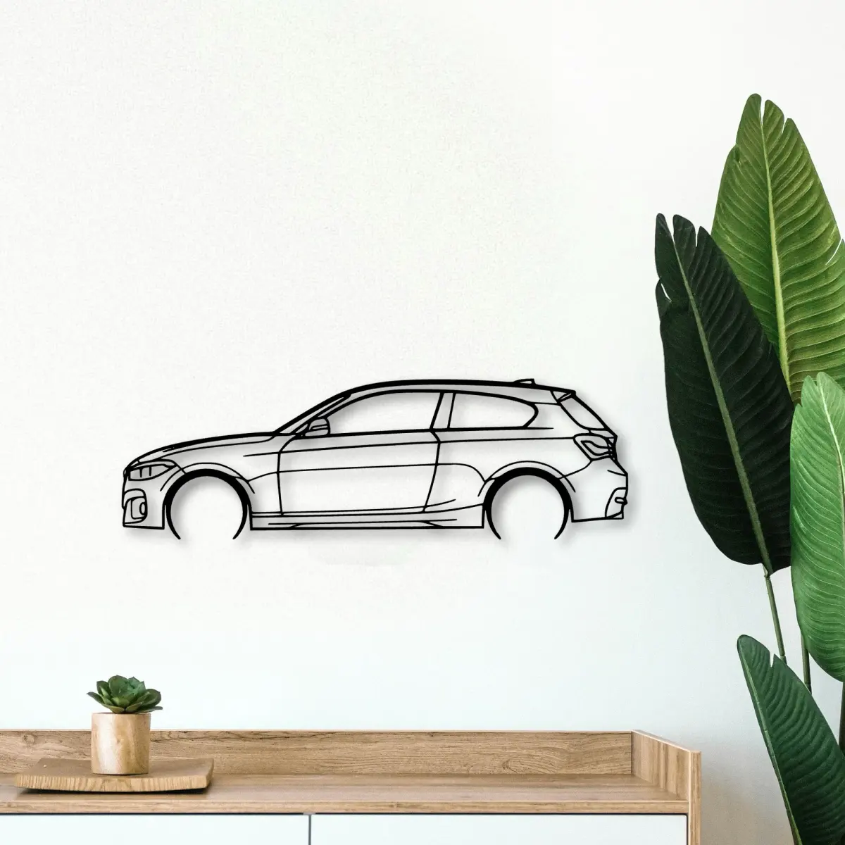 Bmw F21 118 2018 cut-metal silhouette from the Tinvibe range