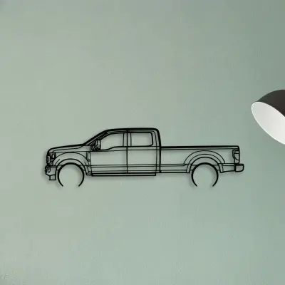 F350 2022 Platinum — XS (50 cm) metal wall art