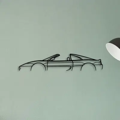 F355 GTS — XS (50 cm) metal wall art