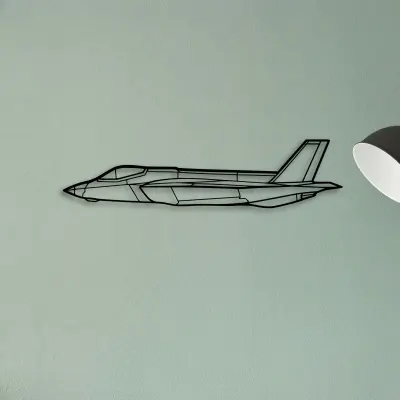F35C Lightning Li 2 — XS (50 cm) metal wall art