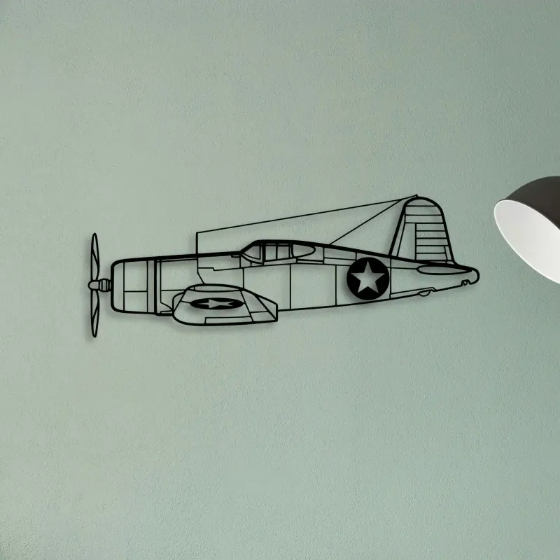 F4U Corsair — XS (50 cm) metal wall art