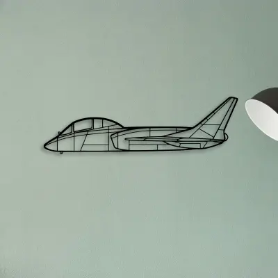 F7U 3 Cutlass — XS (50 cm) metal wall art