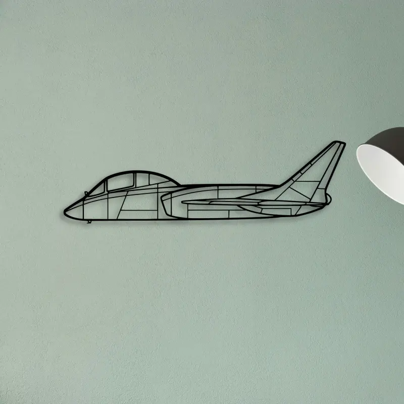 F7U 3 Cutlass — XS (50 cm) metal wall art
