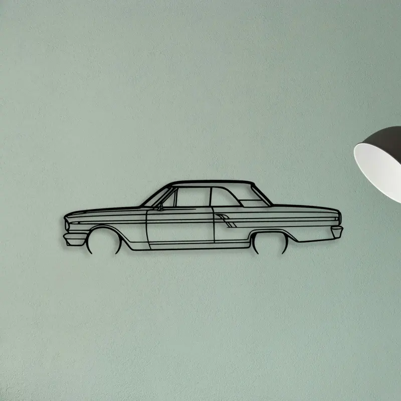 Fairlane Coupe 1964 2 — XS (50 cm) metal wall art