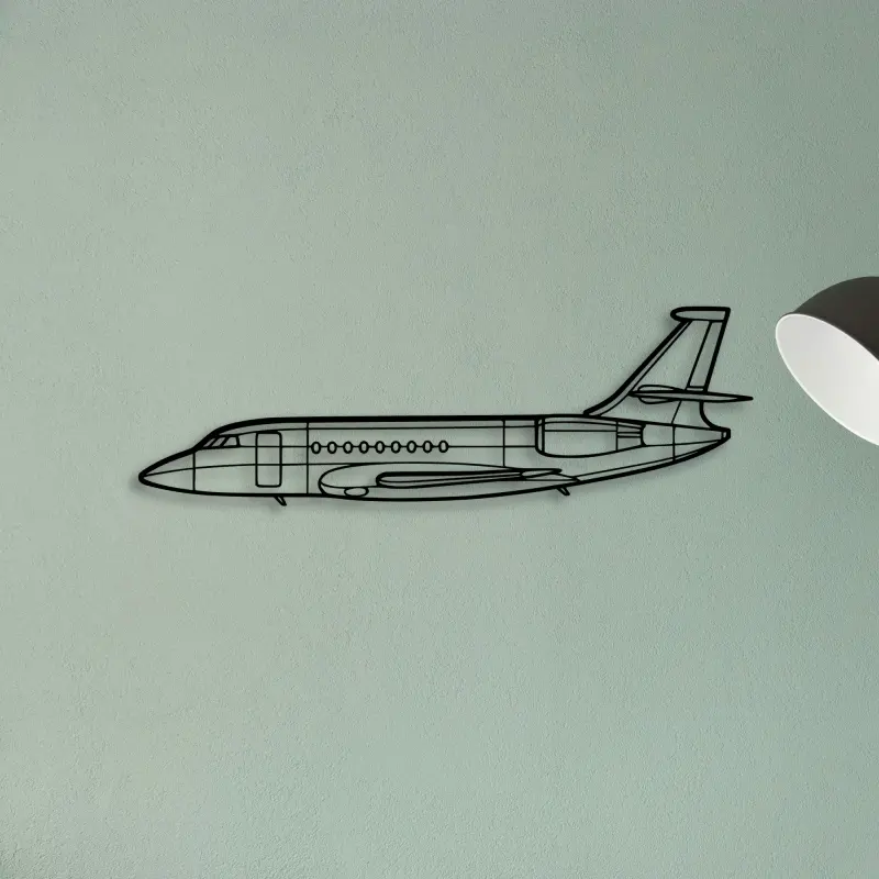 Falcon 2000 2 — XS (50 cm) metal wall art