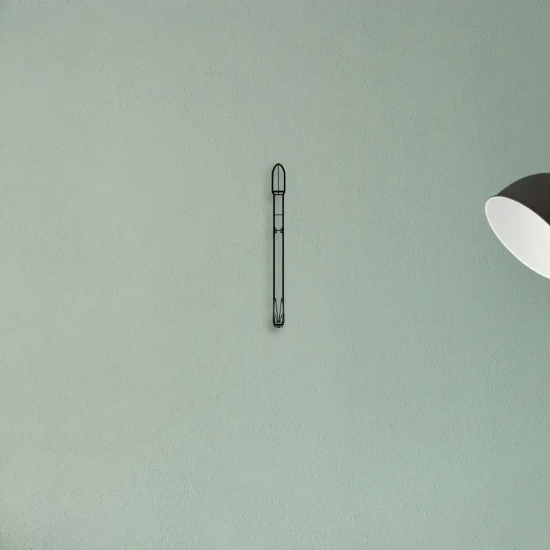 Falcon 9 2 — XS (50 cm) metal wall art