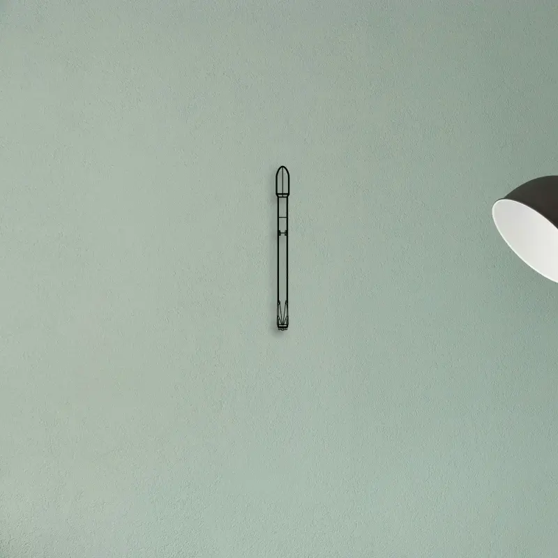 Falcon 9 — XS (50 cm) metal wall art
